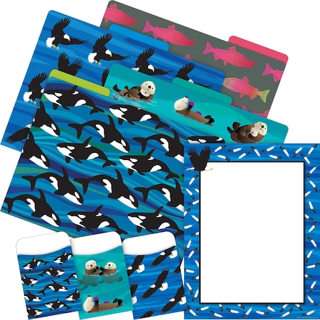 Barker Creek Sea & Sky Eagles On-Trend Organizer Set, Multi-Design Set, 92/Set 4102